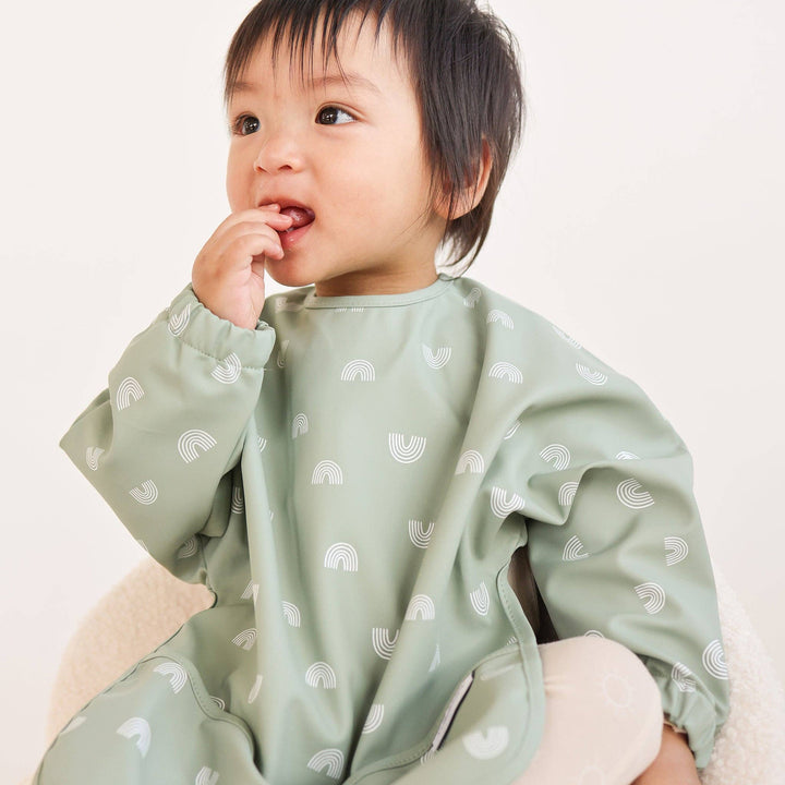 Messy Bib - Sage Rainbow