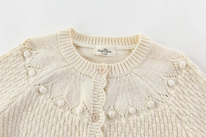 Ella Cardigan 100% cotton: 0-3M, 3-6M, 6-12M, 1-2Y, 2-3Y, 3-4Y, 4-5Y