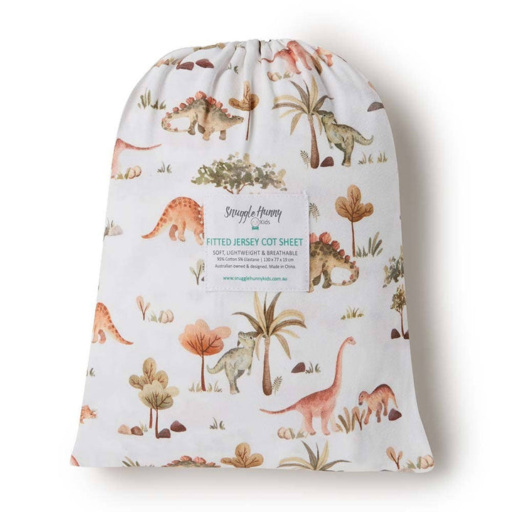 Dino Fitted Cot Sheet