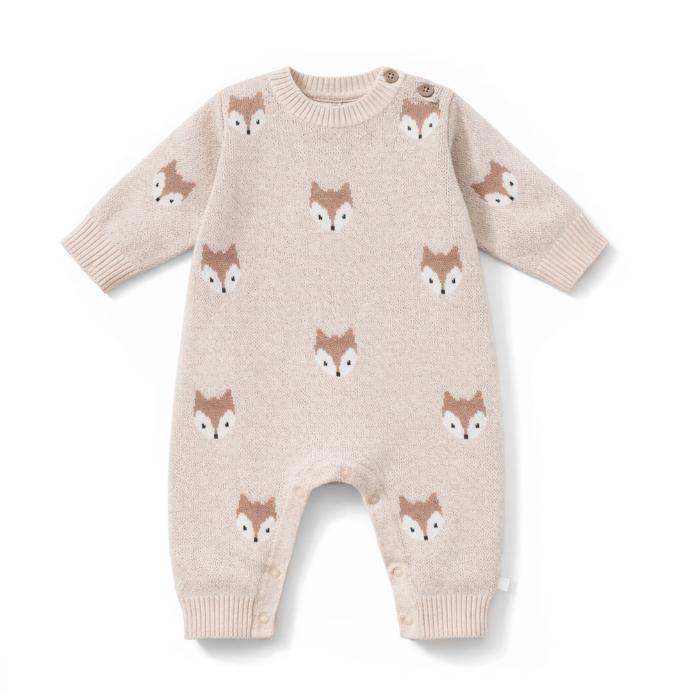 Fox Organic Cotton Knit Romper – Aster & Oak