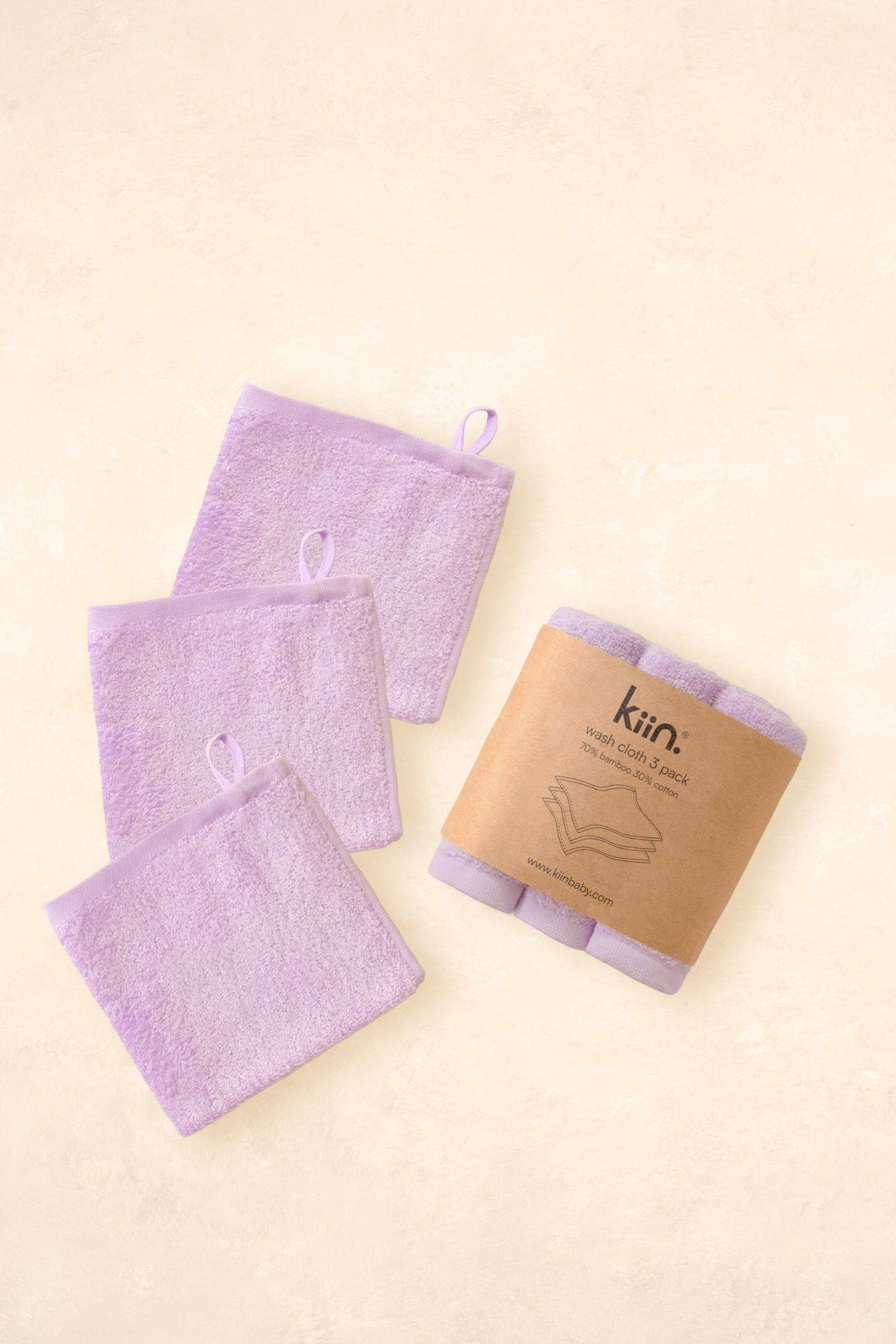 Wash Cloths 3 Pack - Lilac