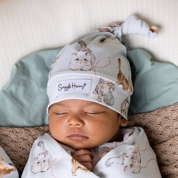 Kittens Organic Knotted Beanie