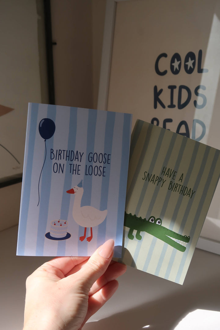 Snappy Birthday Crocodile Greeting Card