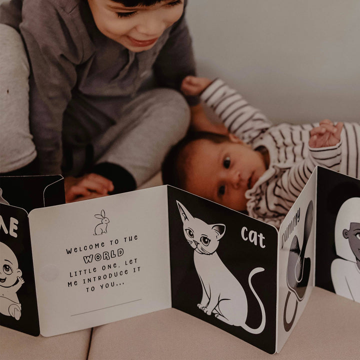 Welcome To The World Little One Black and White Baby Book