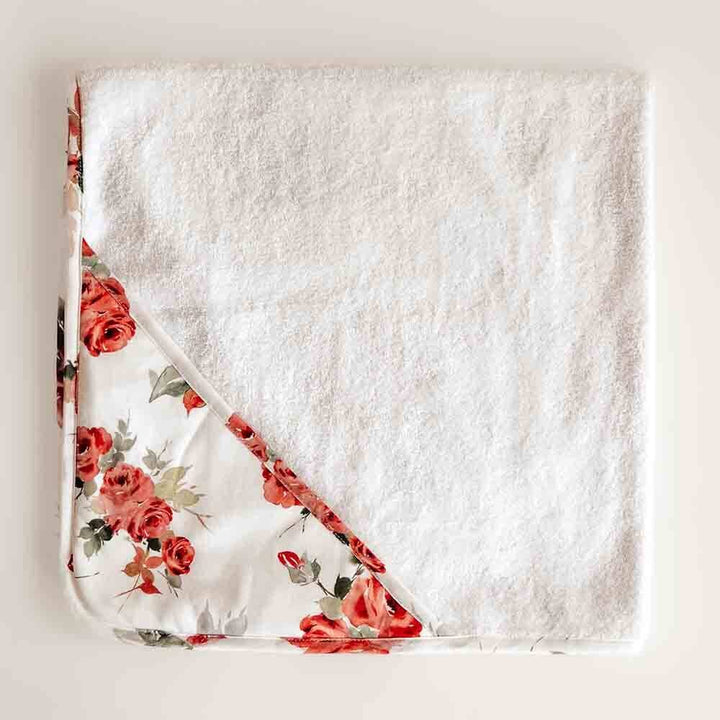 Rosebud Organic Hooded Baby Towel