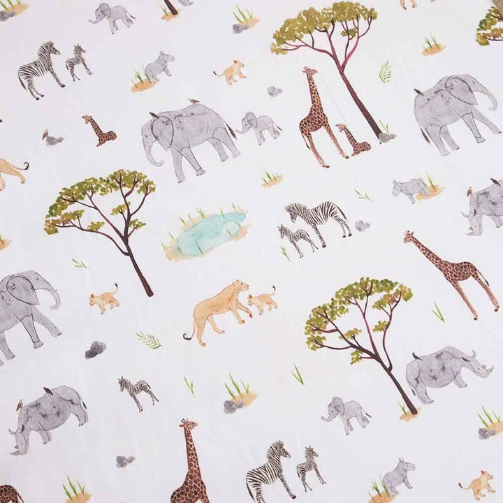 Safari Fitted Cot Sheet