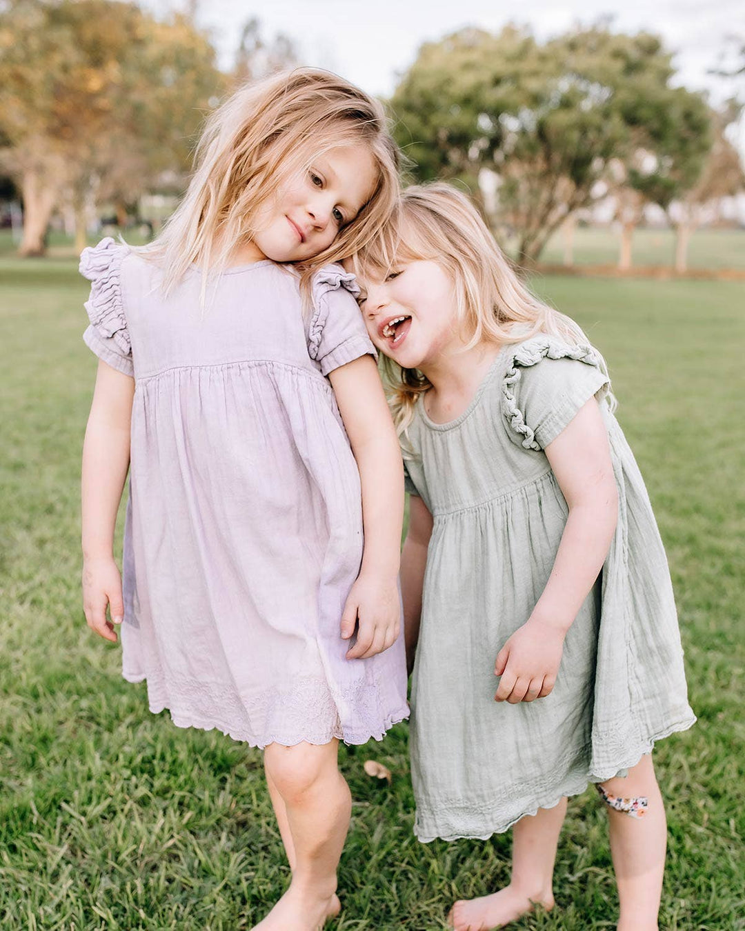 Muslin Charlotte Dress Short Sleeve - Mixed Berry