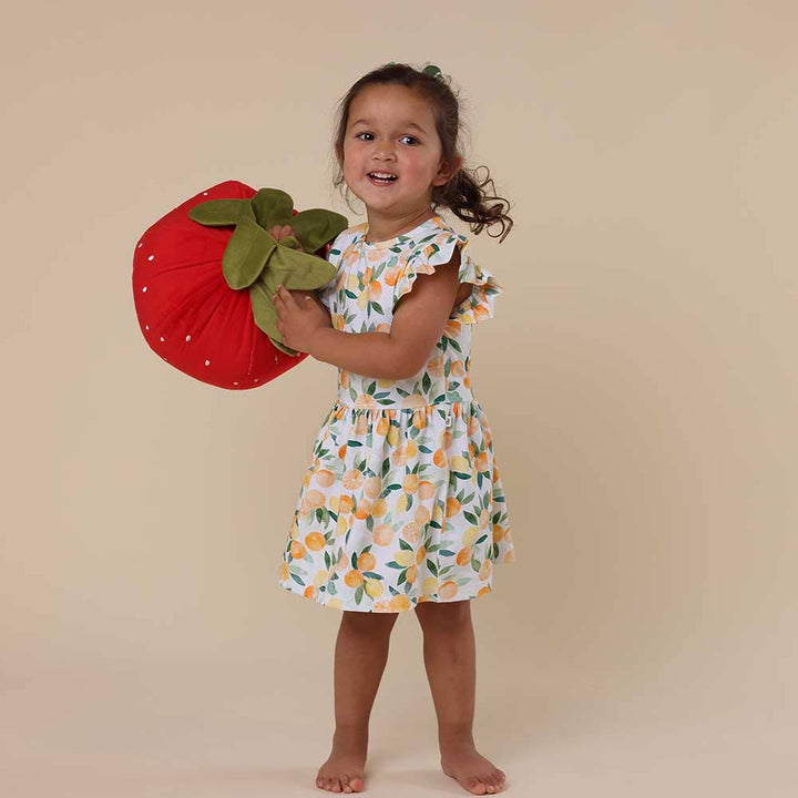 Citrus Squeeze Short Sleeve Organic Dress