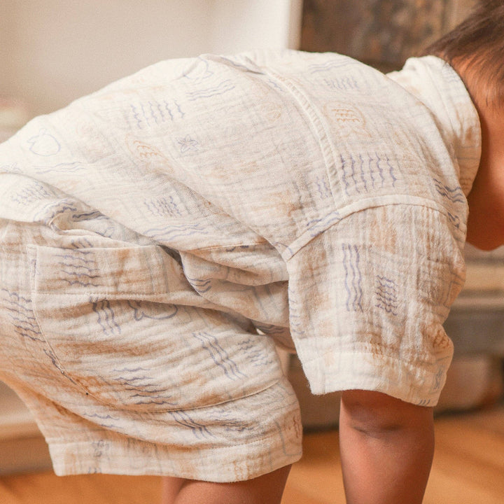 Woven Print Short - Salty Shores