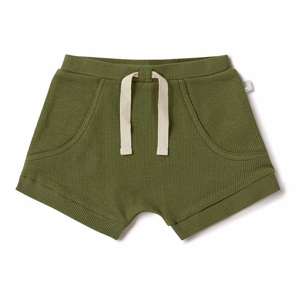 Olive Organic Shorts