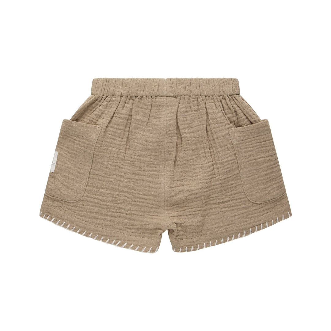 Baby & Toddler Woven Short - Mocha colour