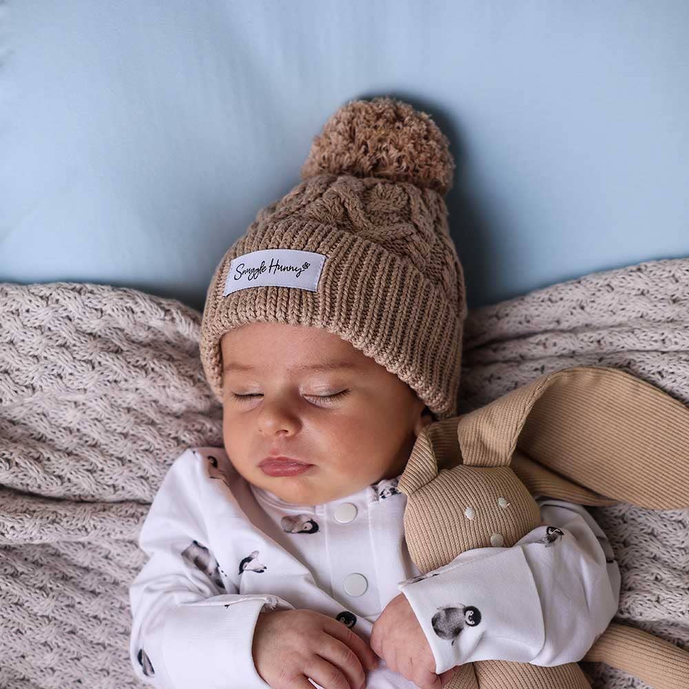 Hazelnut Organic Baby Knit Beanie