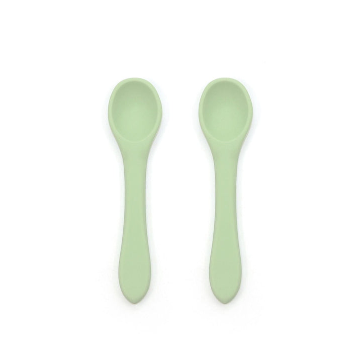 2-Pack Food Grade Silicone Baby Spoons in 6 Colors