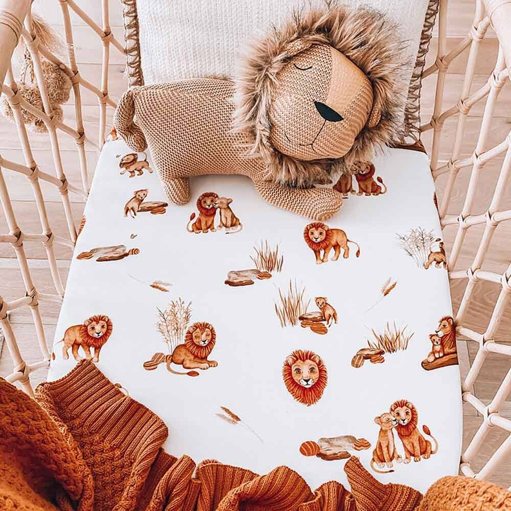 Lion Bassinet Sheet / Change Pad Cover