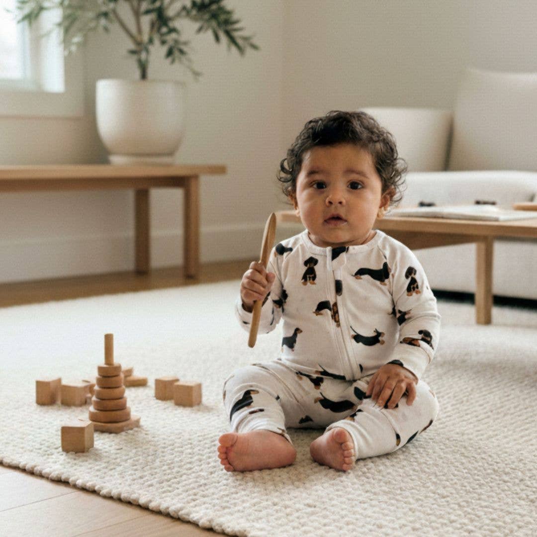 DACHSHUND | Full Zip Unisex Romper Onsie