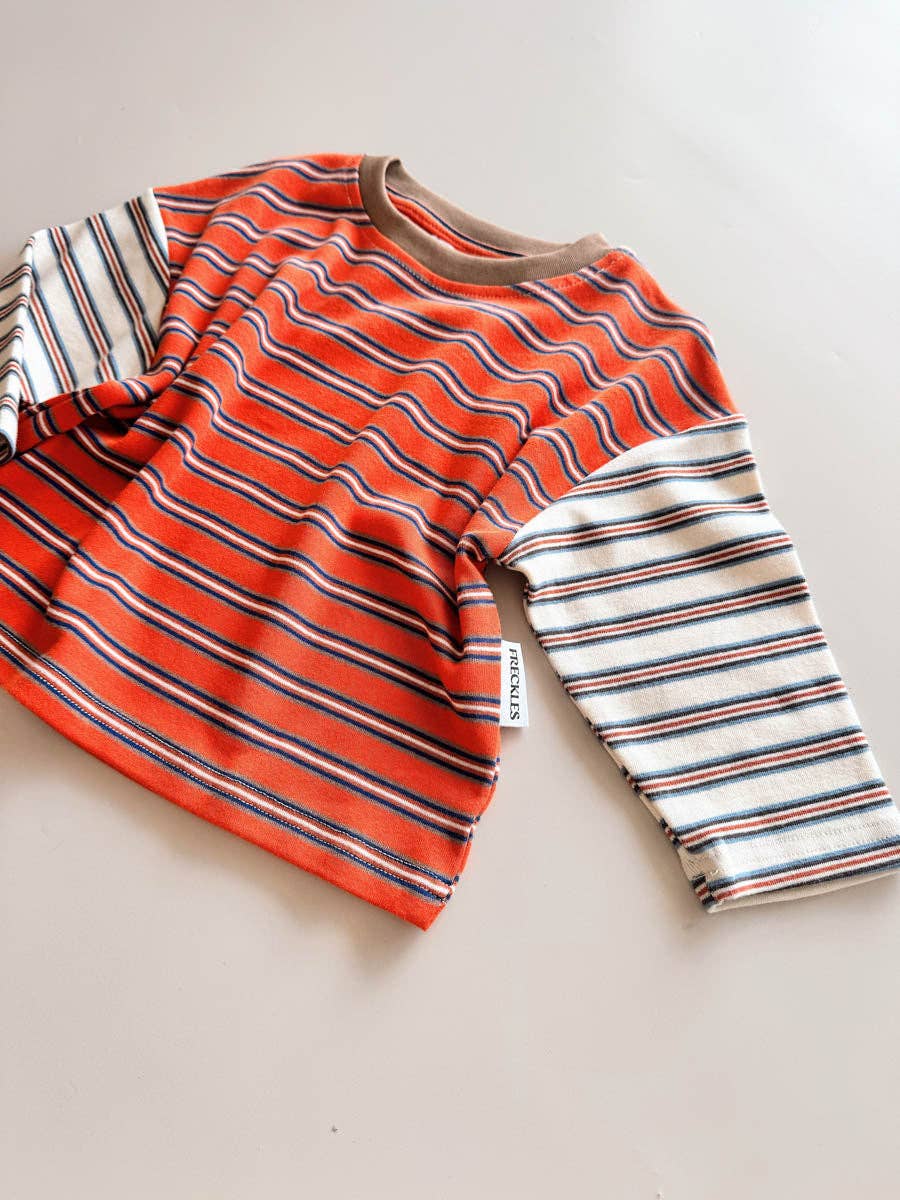 Colour Block Stripe Tee | Tuscany