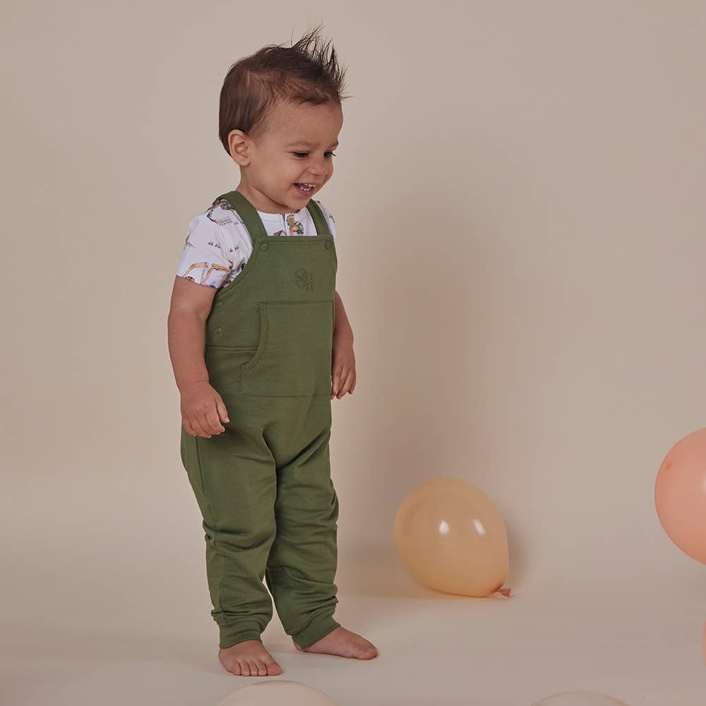 Olive Organic Joey Overalls