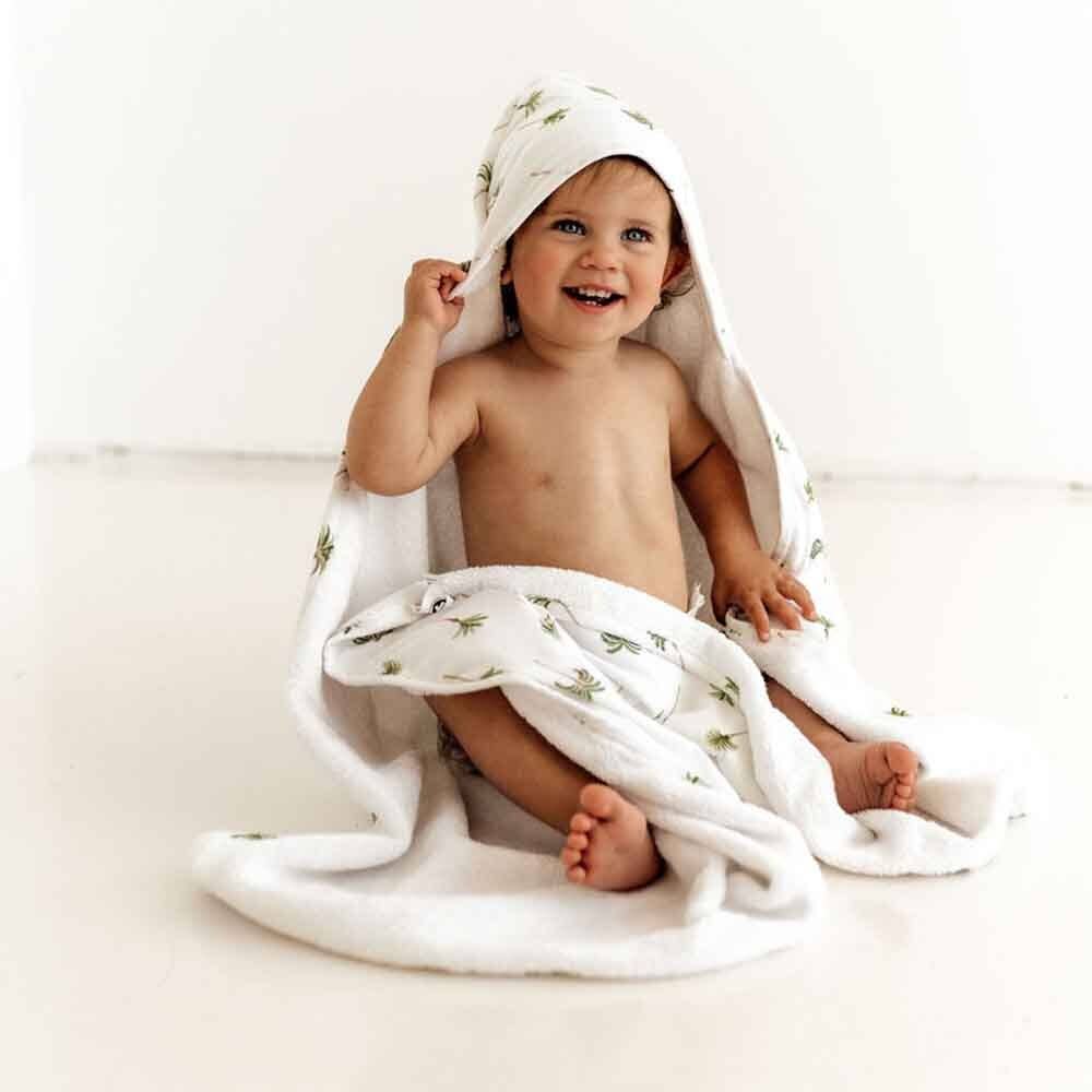 Green Palm Organic Hooded Towel