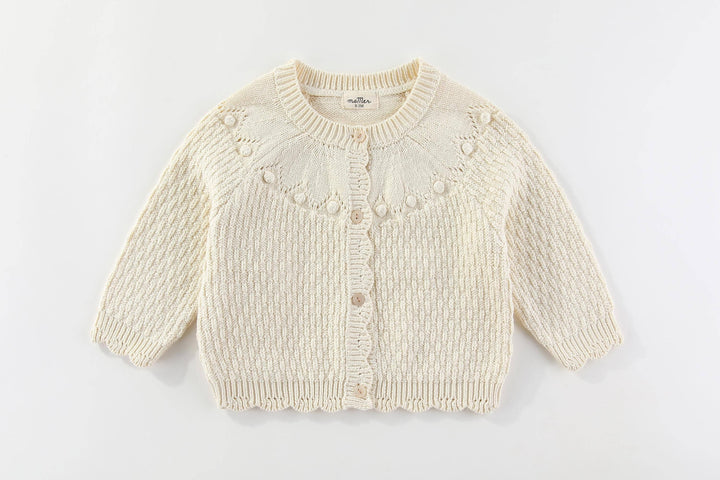 Ella Cardigan 100% cotton: 0-3M, 3-6M, 6-12M, 1-2Y, 2-3Y, 3-4Y, 4-5Y