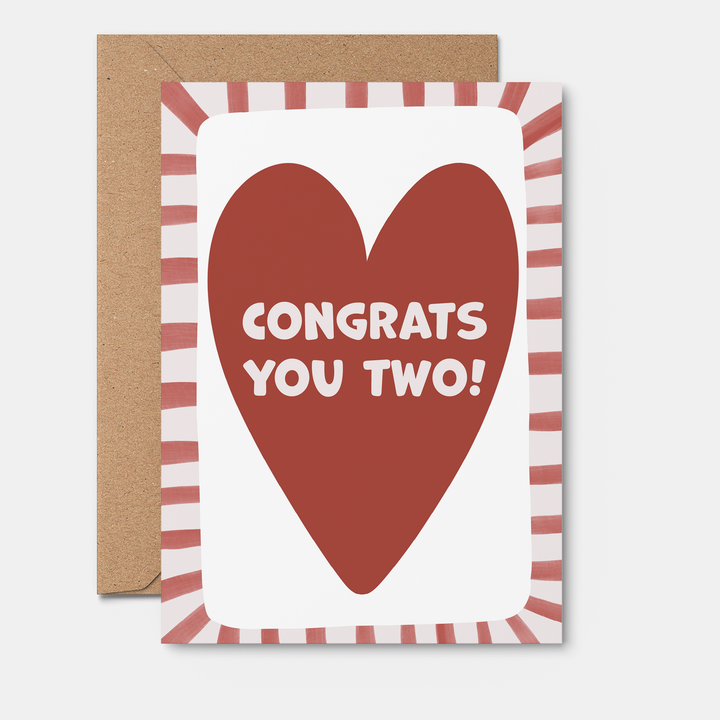 Congrats You Two card | Wedding Card | Engagement Card 