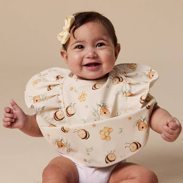 Bumblebees Frill Snuggle Bib