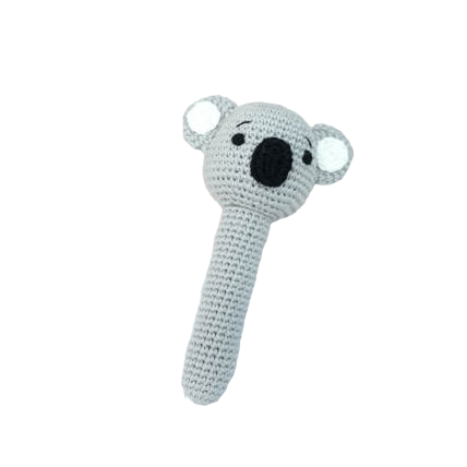 Petite Vous 100% Cotton Crochet Hand Rattle - Kali Koala