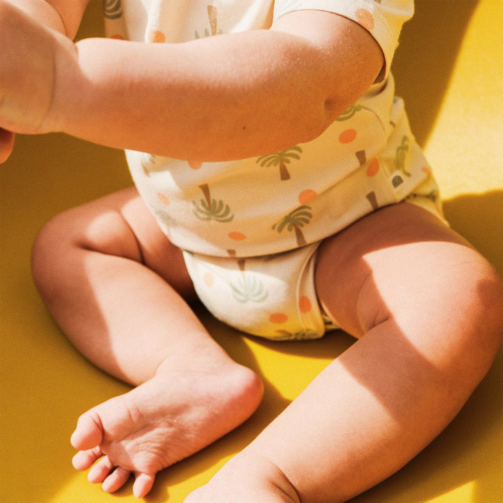 Comfy Bodysuit Short Sleeve - Palm Sunset