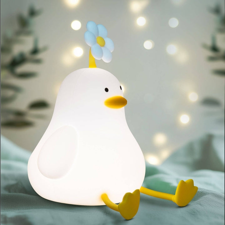 Duck LED Night Light USB Rechargeable Animal Touch Control Lamp