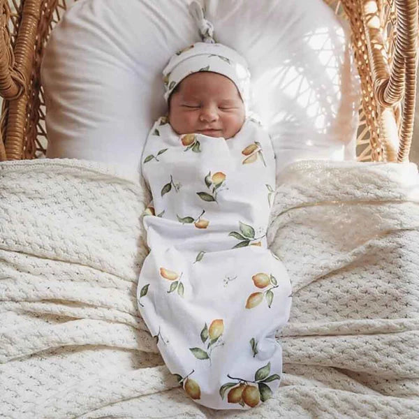 Snuggle Hunny Swaddle Sack & Top Knot Set