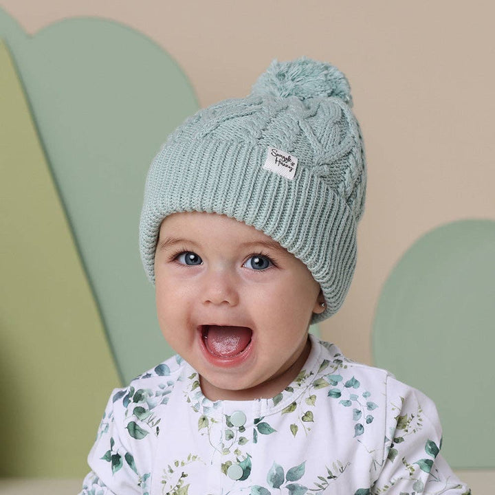 Sage Organic Baby Knit Beanie