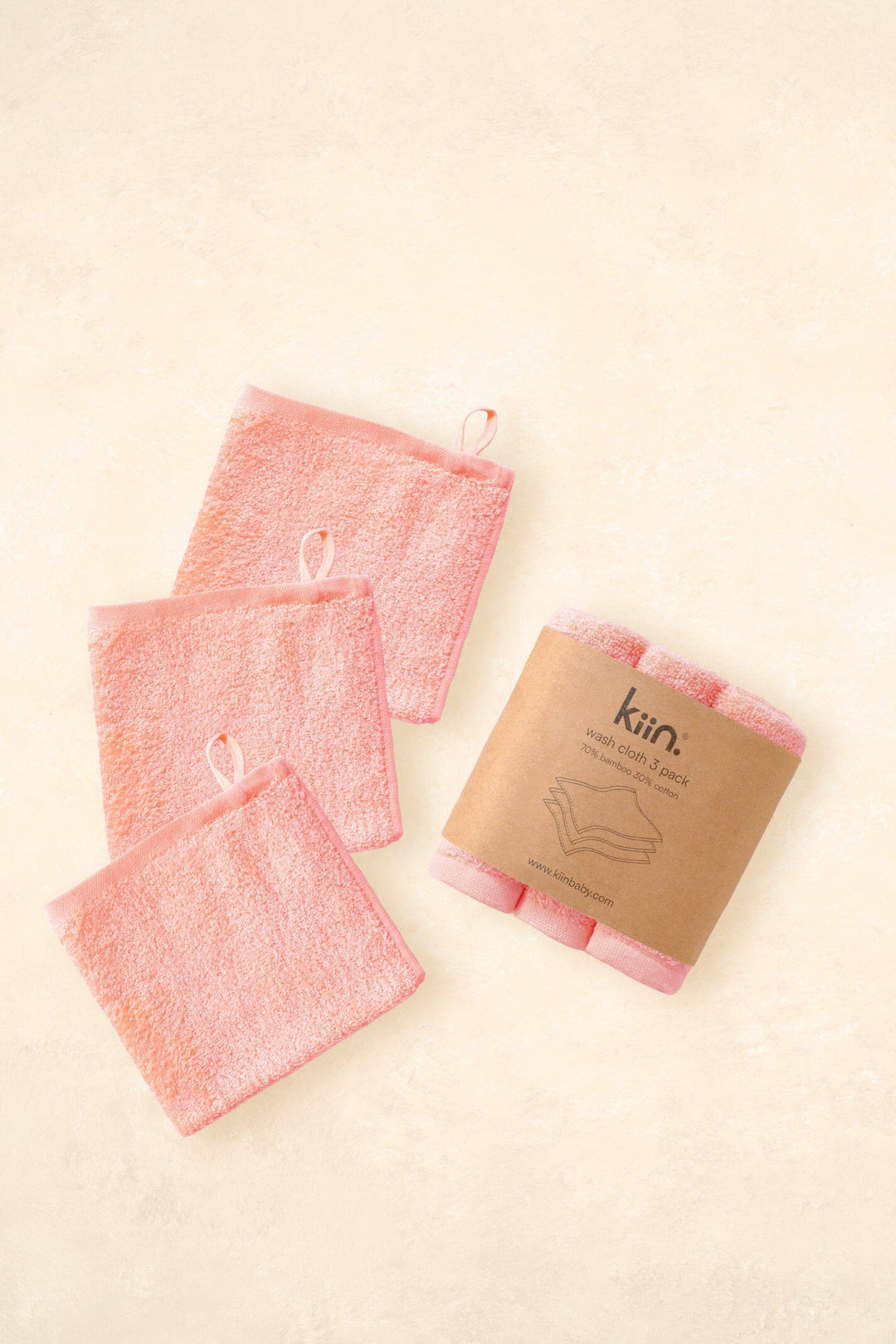 Kiin Baby Wash Cloths 3 Pack