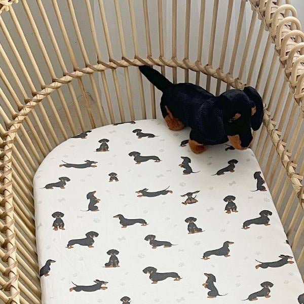 DACHSHUND | Bassinet Sheet / Change Mat Cover