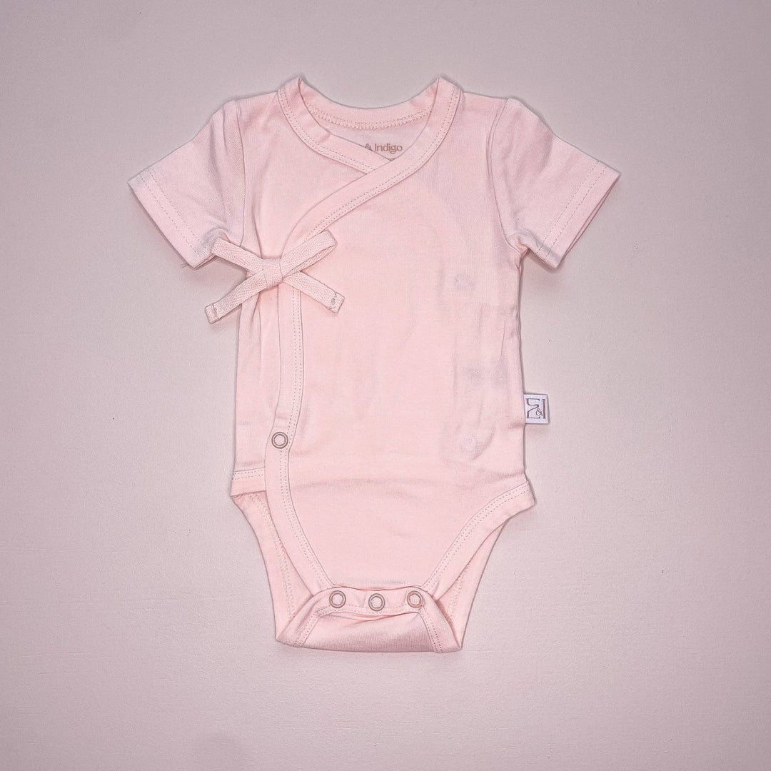Bamboo/Organic Cotton Willow Bodysuit - Blush