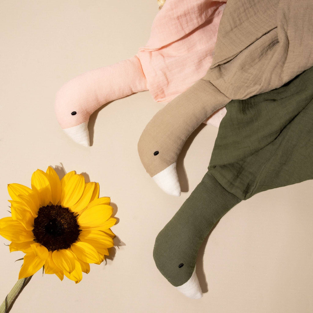 Goose Comforter Baby Security Blanket - Sundown