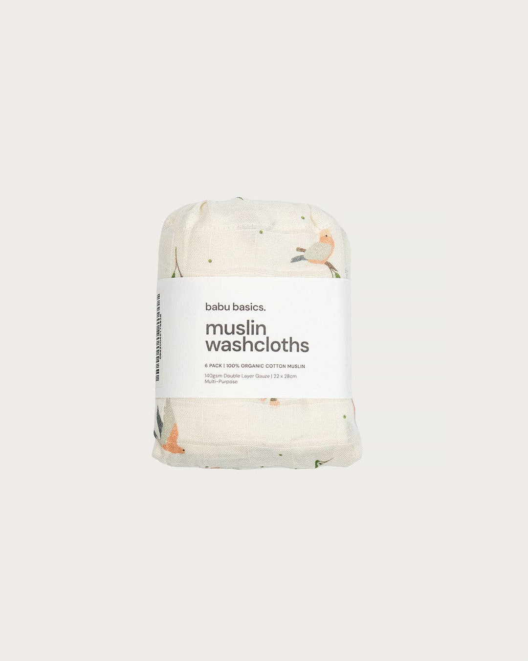 Muslin Wash Cloths (6 Pack) - Galah