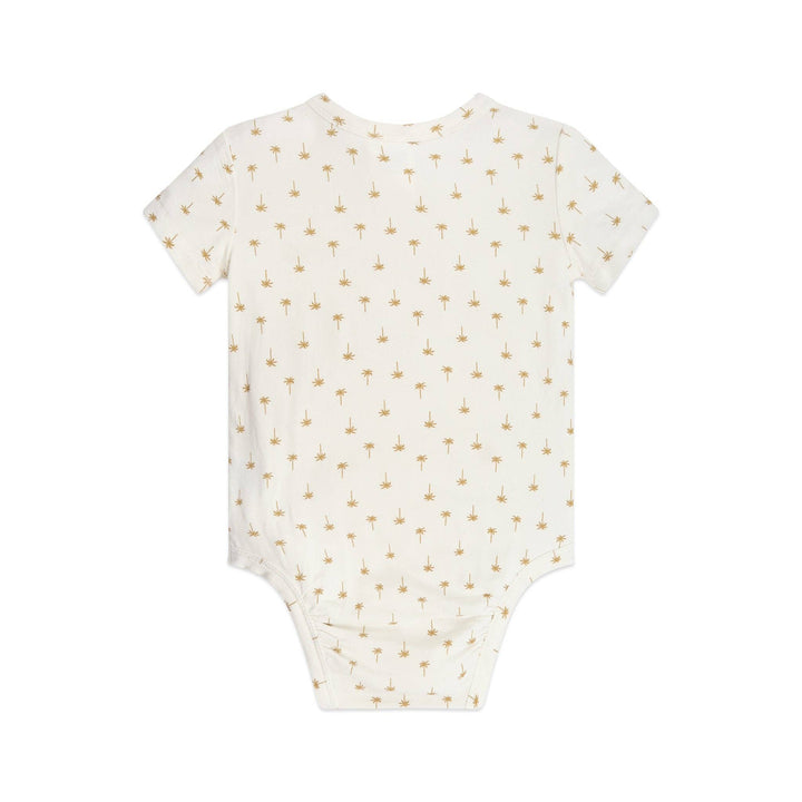 Comfy Bodysuit Short Sleeve - Neutral Palm