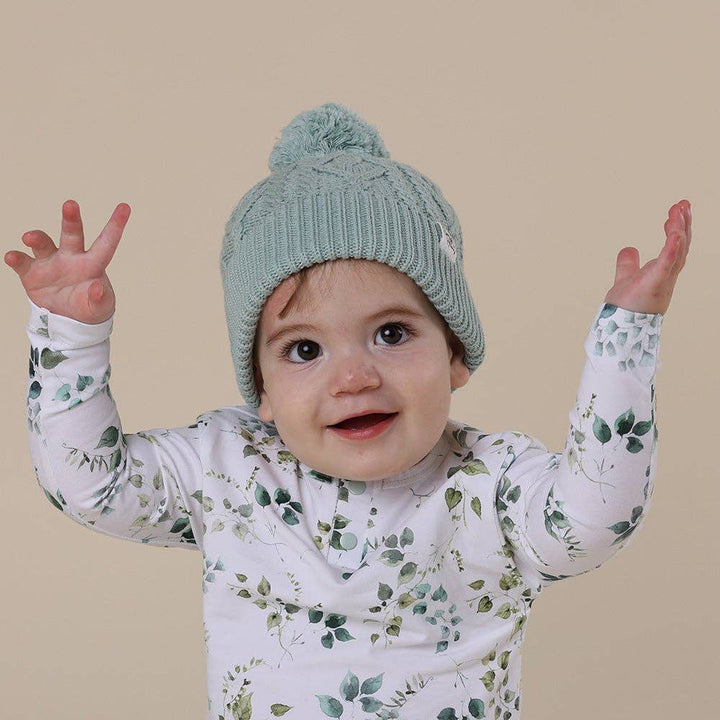 Sage Organic Baby Knit Beanie