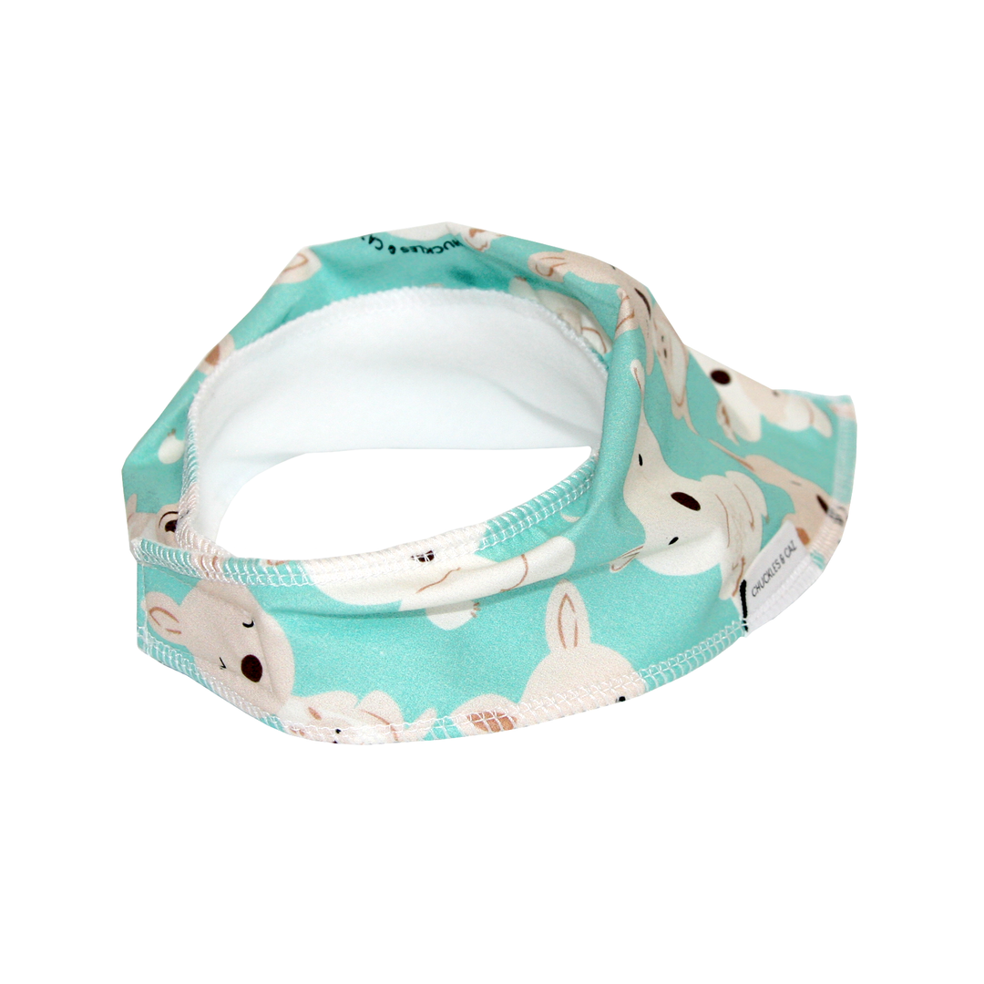 Aqua Koala & Kangaroo Dribble Bib