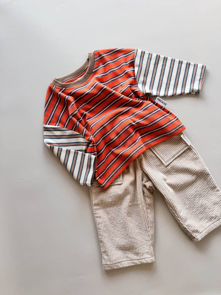 Colour Block Stripe Tee | Tuscany