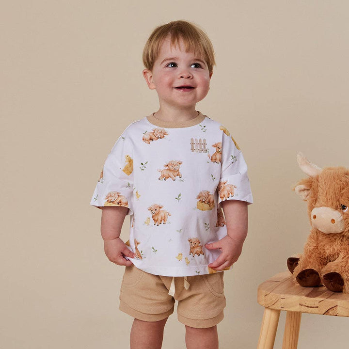 Highland Cows Organic Oversized Tee