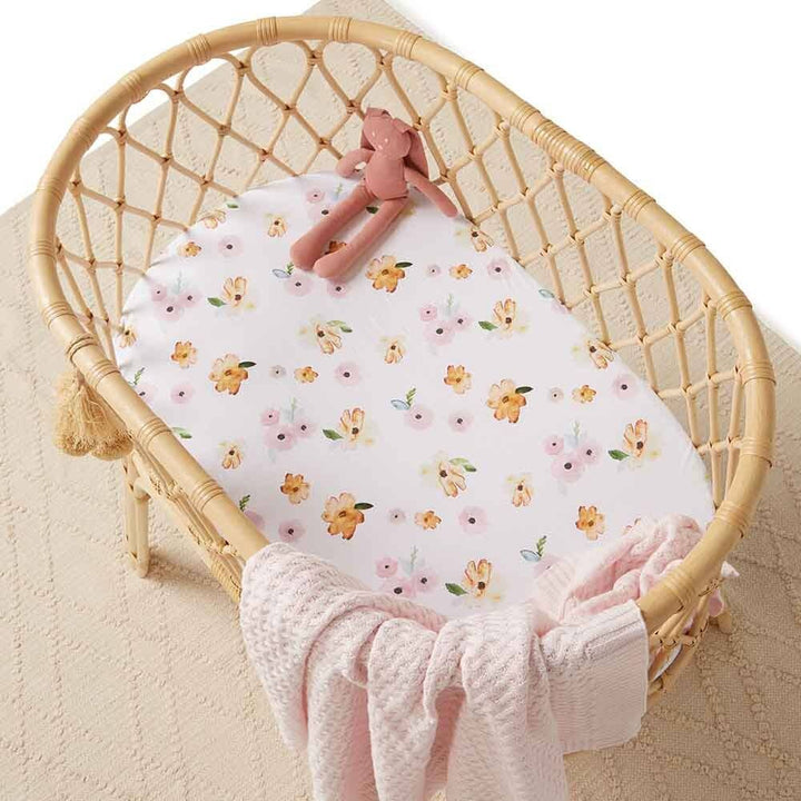 Poppy Bassinet Sheet / Change Pad Cover