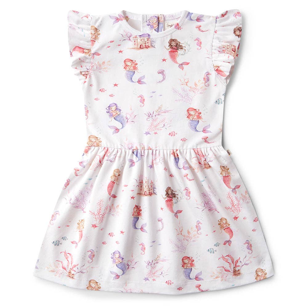 Mermaid Short Sleeve Organic Dress