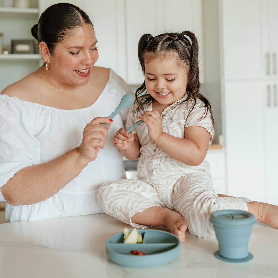 2-Pack Food Grade Silicone Baby Spoons in 6 Colors