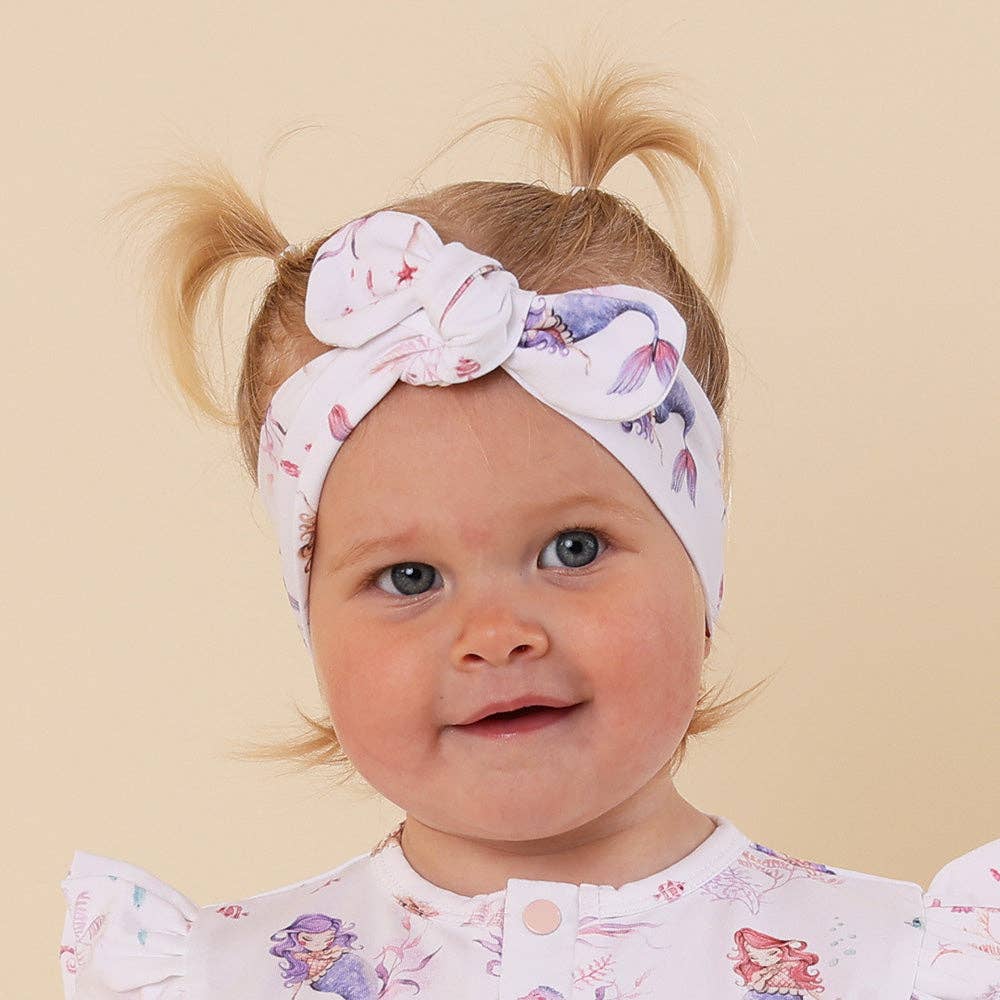 Mermaid Organic Topknot/Bow