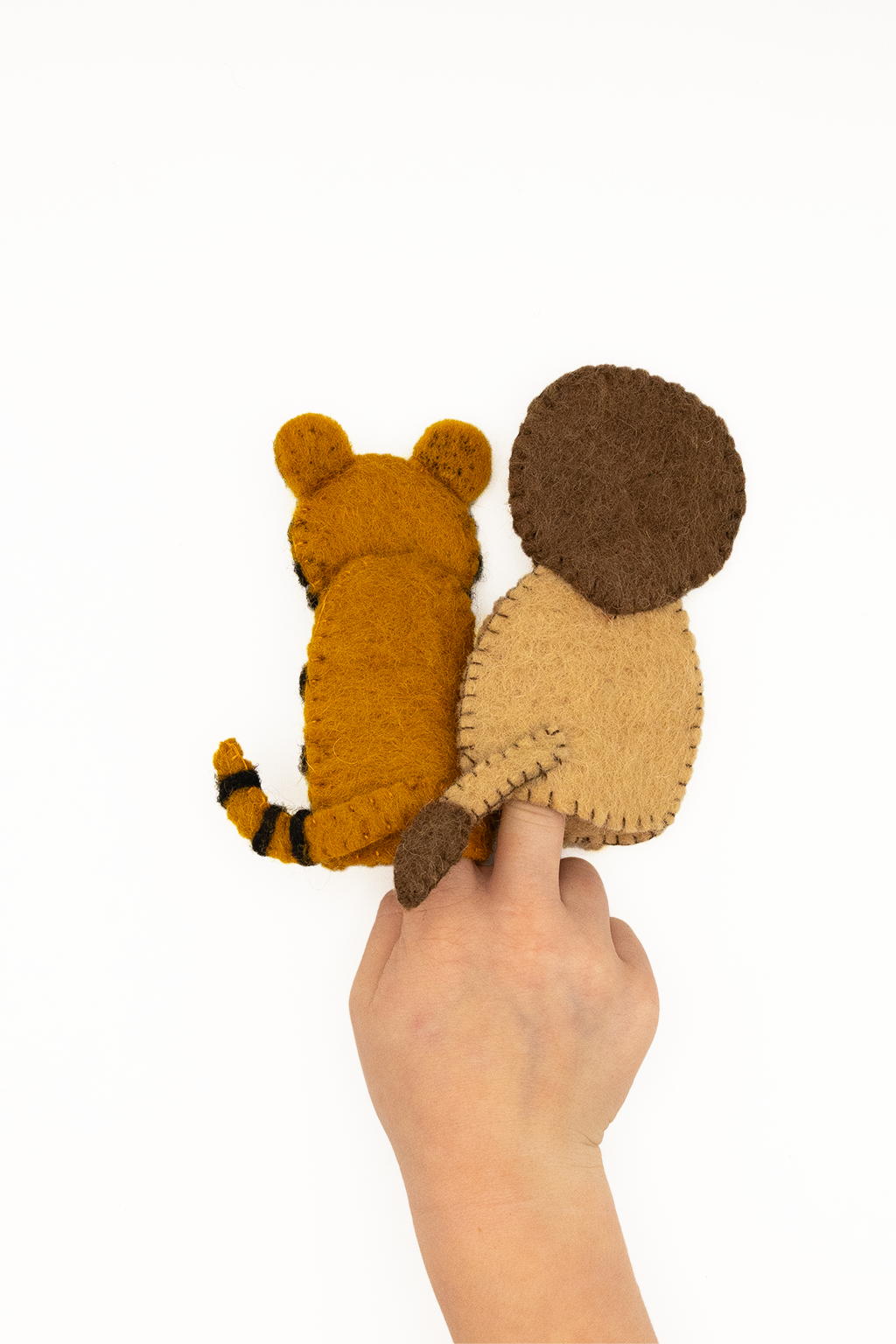 Finger Puppet - Tiger and Lion (Jungle / Safari Animals) 