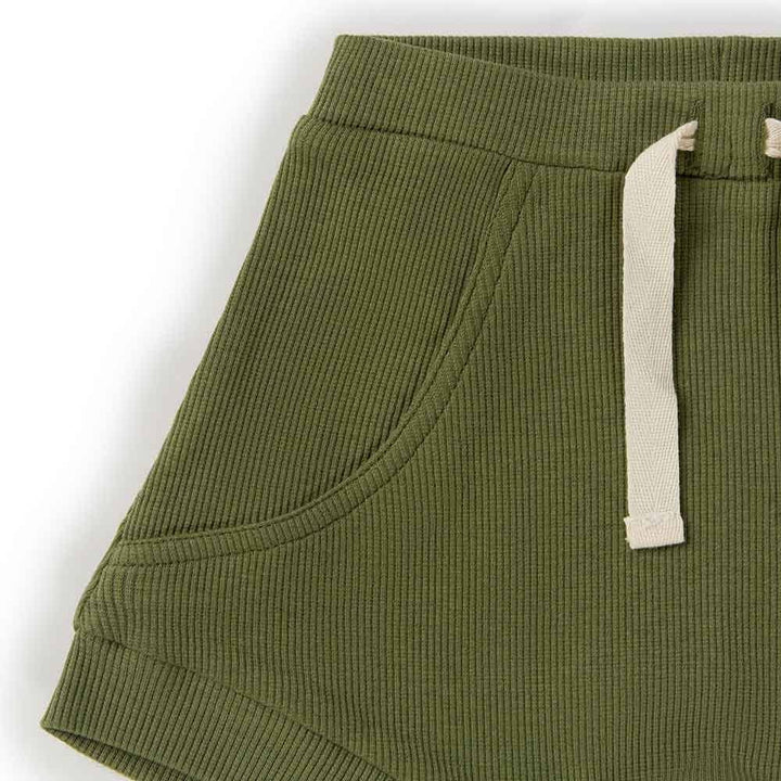 Olive Organic Shorts