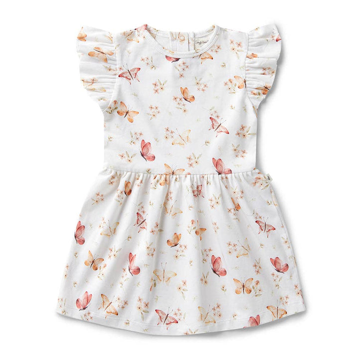 Butterfly Short Sleeve Organic Dress