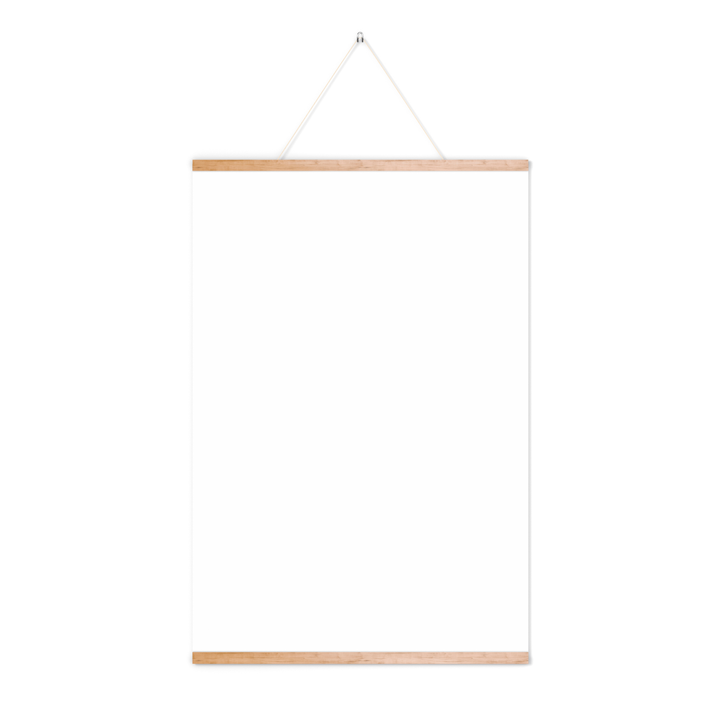 Wooden Poster Frame Hanger – Magnetic Display Bar