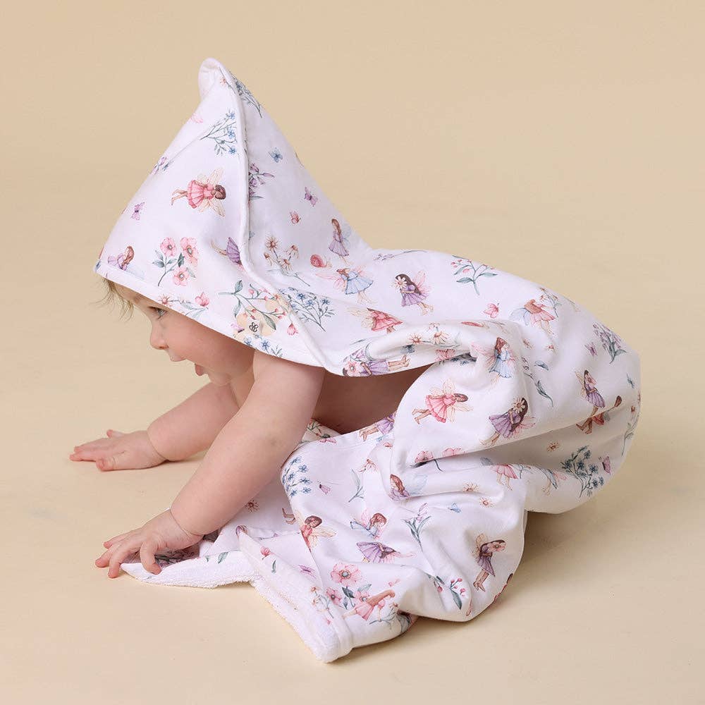 Fairy Garden Organic Hooded Baby Towel
