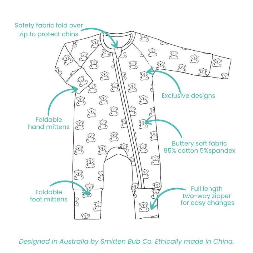 CAVOODLE | Full Zip Unisex Romper Onesie